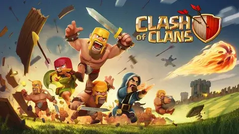 Clash of Clans köy ve savaş sahnesi